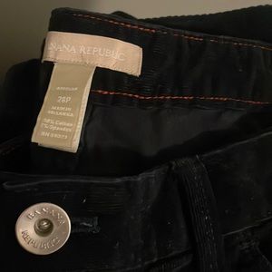 Corduroy blue capris size 28p banana republic